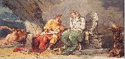 Felice Giani Numa Pompilio riceve dalla ninfa Egeria le leggi di Roma oil painting